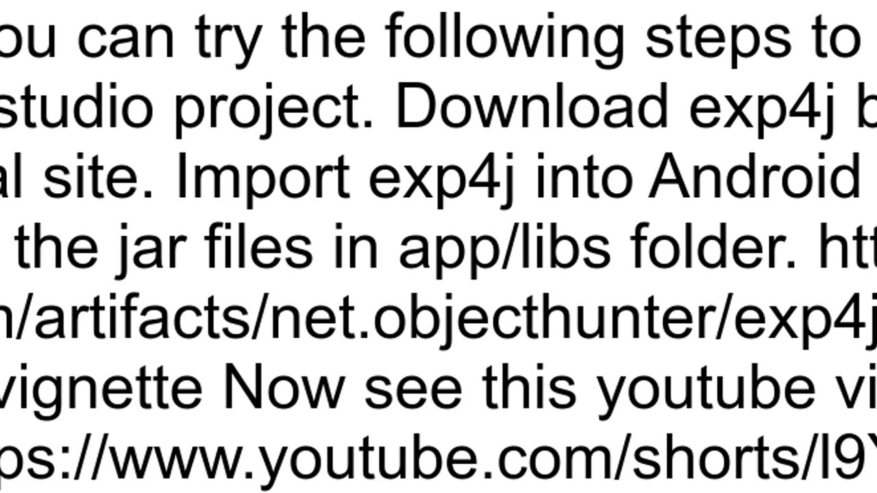 Can39t get exp4j to install