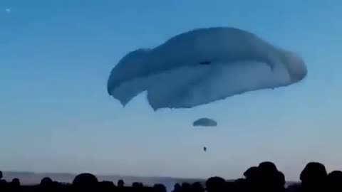 Russian military Parachute into Ukraine