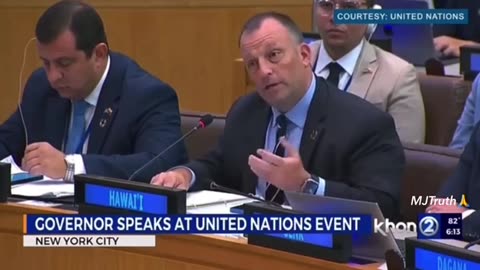 Hawaii Fires - Democrat Governor of Hawaii Josh Green Was Just at the UN Talking about Leading the Way in Renewable Energy