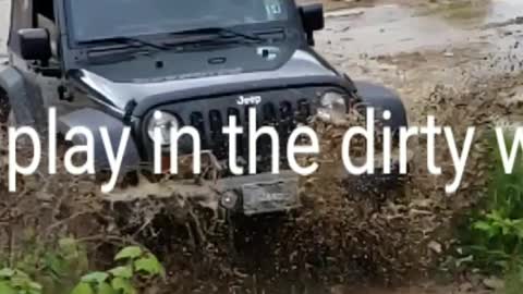 2010 Jeep Wrangler playing in mud