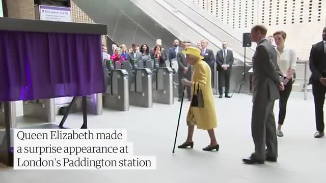 Queen opens new Elizabeth line in surprise appearance