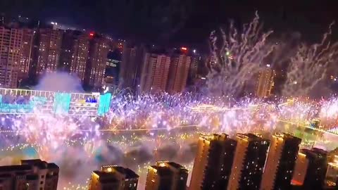 large fireworks party