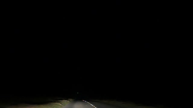 Driving at night Dartmoor. Speedlapse