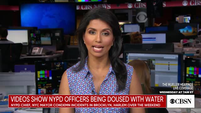 News report on first two anti-cop water attacks