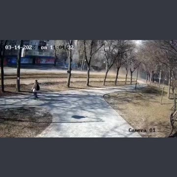 Ukraine Russia Rocket hits middle of busy street