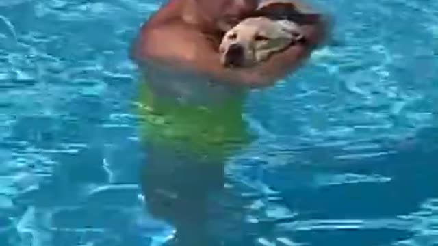Dad With The Dog He Says He Didn't Want