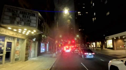 4K New York City NYC Manhattan Harlem to Queens Night Time ASMR