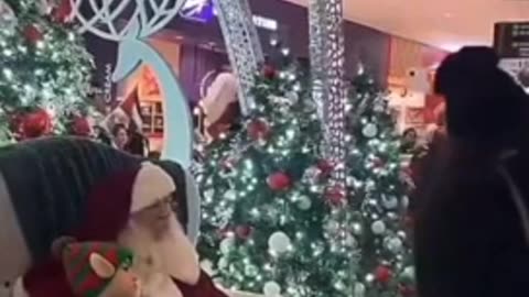 Pro Hamas Terrorists Terrorize Children Waiting to Meet Santa