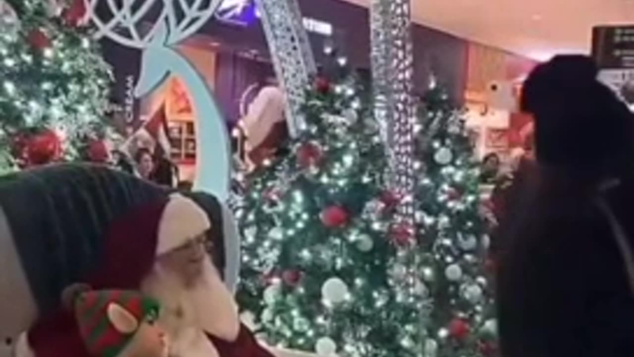 Pro Hamas Terrorists Terrorize Children Waiting to Meet Santa