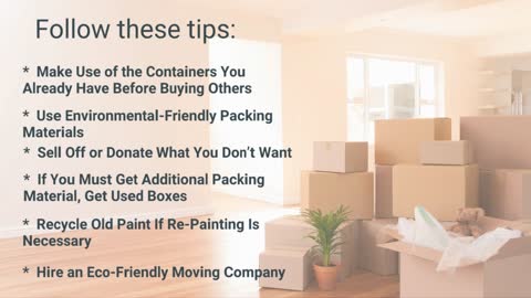 Ways to Produce Less Waste While Moving