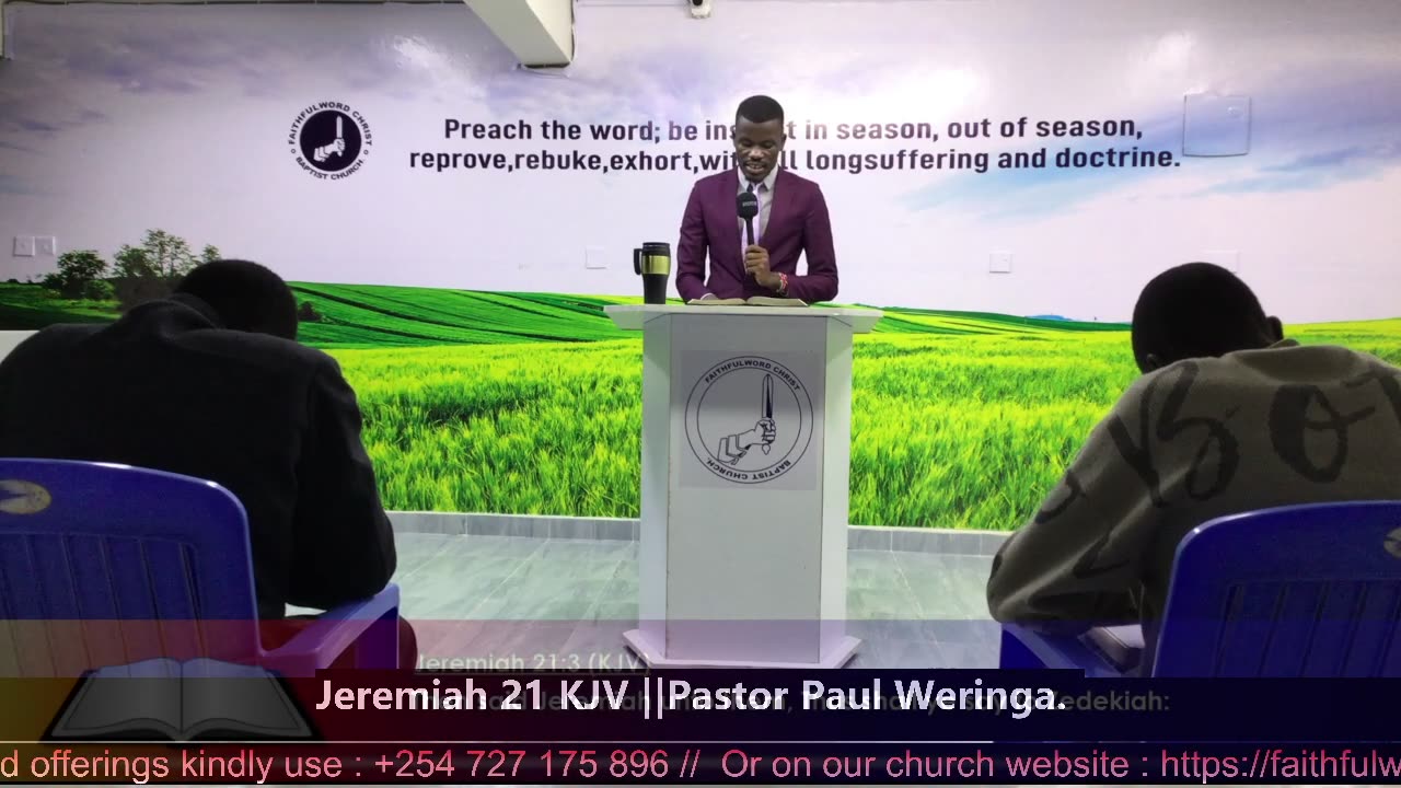 Jeremiah 21 KJV || Pastor Paul Weringa.