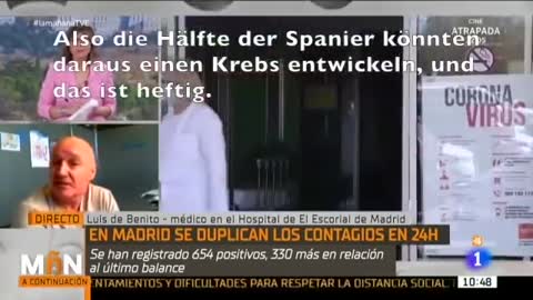 Spanischer Arzt wird im Staatsfernsehen zur Corona Lage befragt und der Sender dreht durch