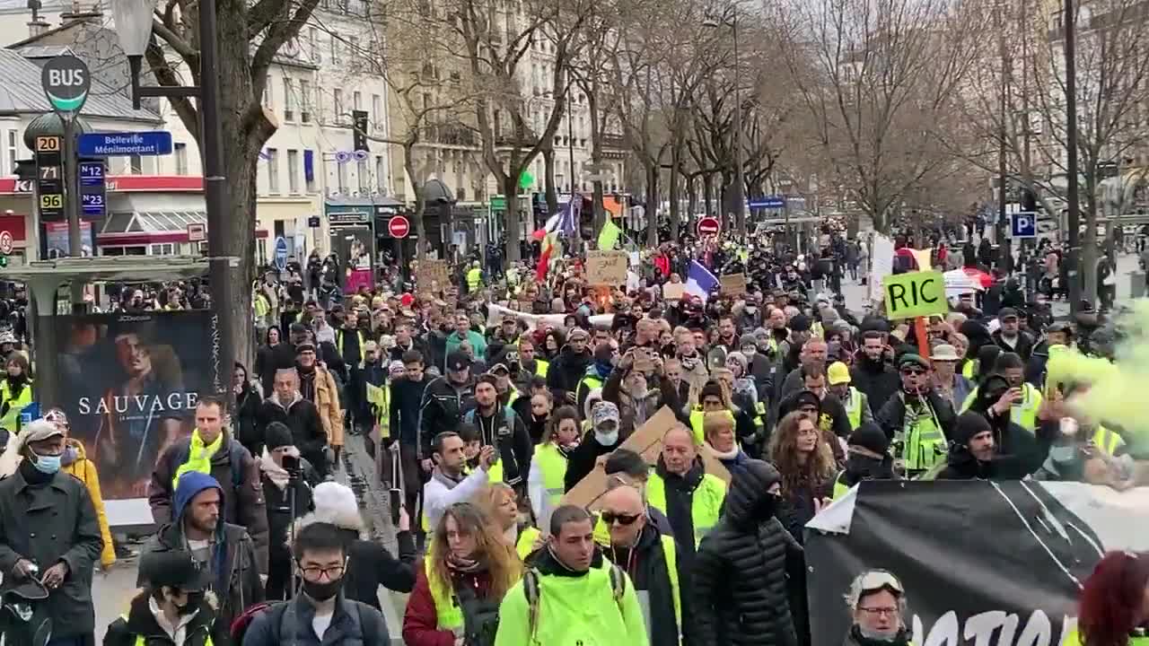 Yellow Vests and Parisians Continue to Demonstrate Against Emmanuel Macron and the WEF Agenda