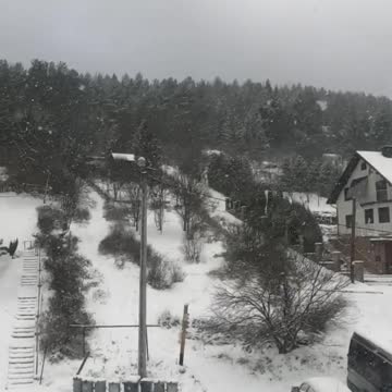 beautiful view of the Carpathian winter mountains