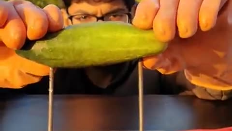 Making Glowing Cucumber खीरा #shorts #science #experiment