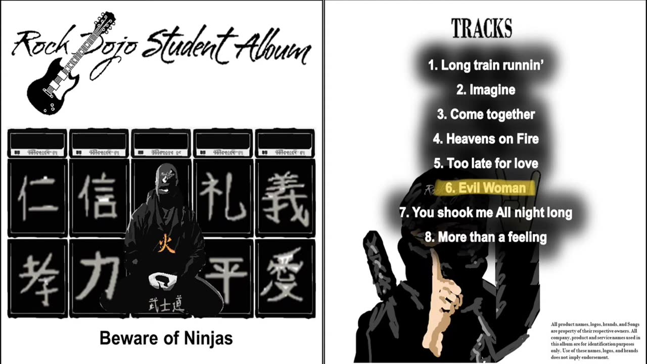 Rock Dojo: Student Album #17 "Beware of Ninjas" Full album