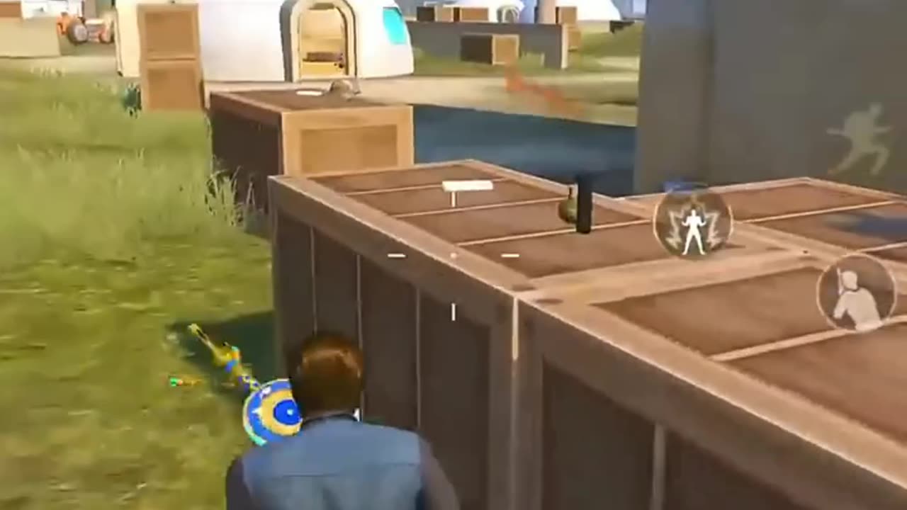 Match start's landing on crowd area for opponent