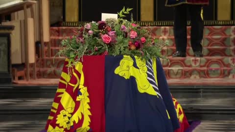 Queen Elizabeth II's coffin lowered into Royal Vault at Windsor Castle #QueenElizabethII #RoyalVault