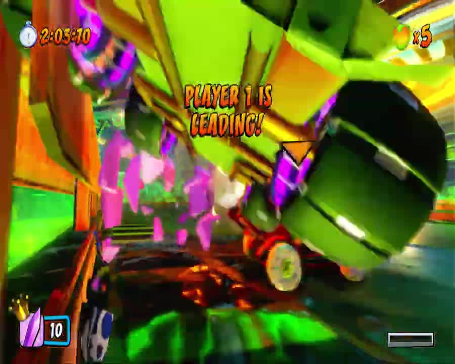 Lab Basement Crystal Grab Nintendo Switch Gameplay - Crash Team Racing Nitro-Fueled