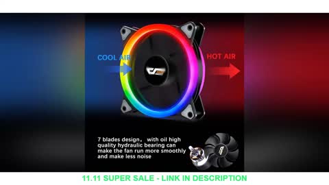 DarkFlash DR12 Pro PC Case Fan RGB 120mm AURA SYNC 5V/3pin Quiet CPU Cooler Sets Fan 6 Pin CPU