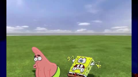 SpongeBob and Patrick at liminal spaces