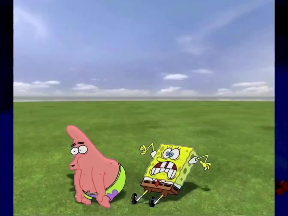 SpongeBob and Patrick at liminal spaces