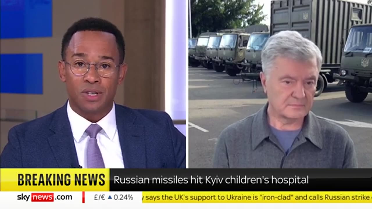 Ukraine war- Russian missiles hit Kyiv children's hospital, at least 31 dead Sky News