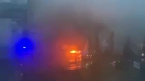 Fire in the city of Odessa, in connection with which it was caused by unknown people