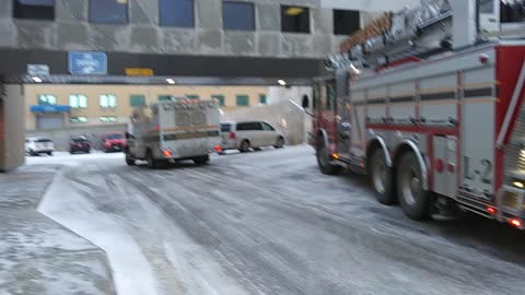 Another person was taken away by ambulance from Ward Co Jail