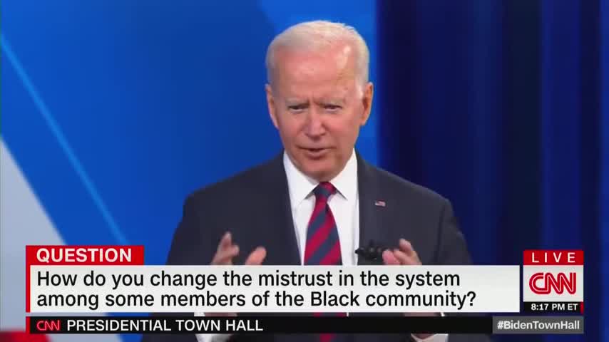 7/21/21 - INCOHERENT Joe Biden CNN townhall. Bizarre Episode of Dementia TIA