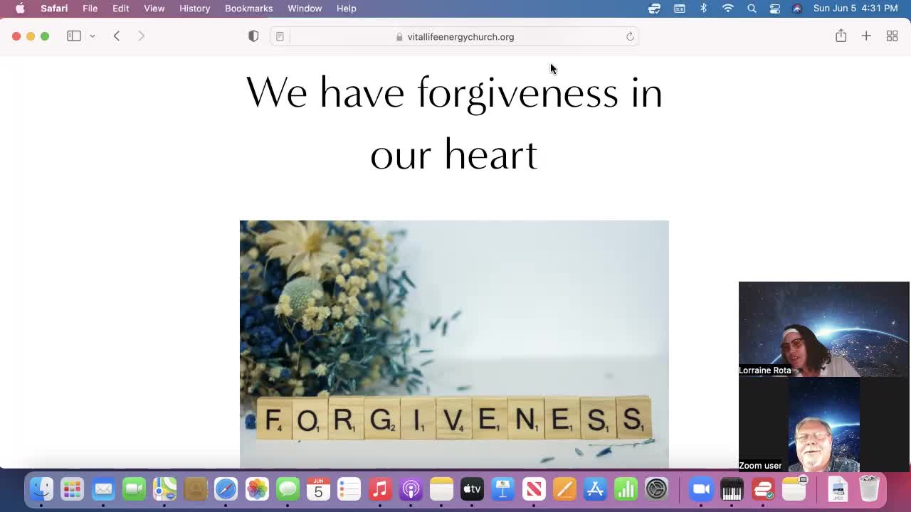 Forgiveness in our Hearts