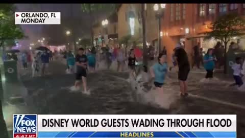 Disney World is FLOODED - one worker says he hasn’t seen the likes of this in 17 years!