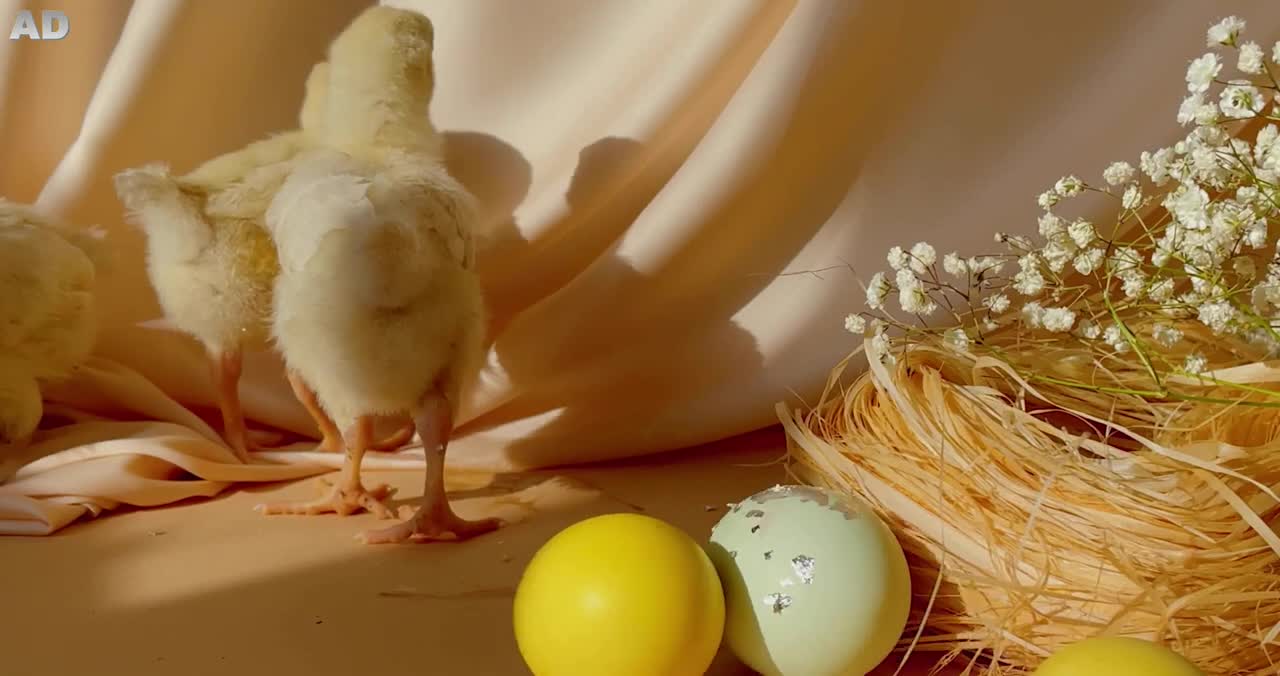 Baby Chicks and Easter Eggs