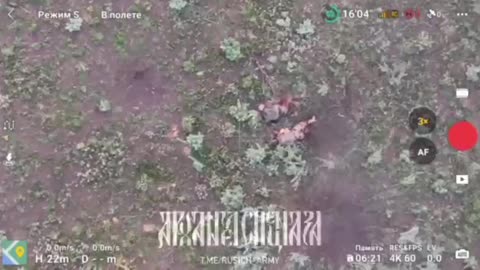 Drone Bomber Vs. Two Abandoned AFU