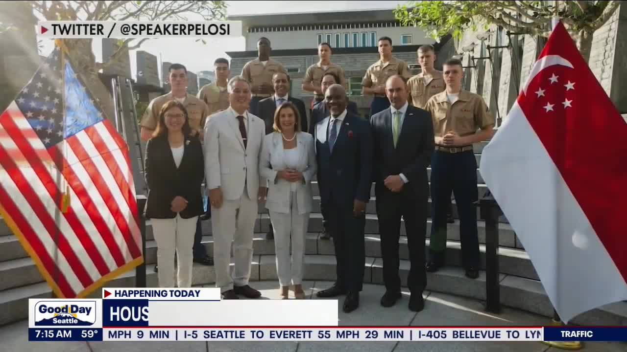 House Speaker Nancy Pelosi arrives in Taiwan, bec