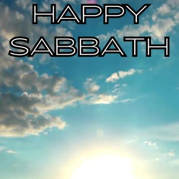 Happy Sabbath