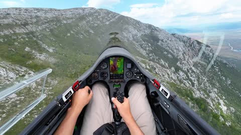 Exploring Burned Down Mountain by Glider in Bosnia & Herzegovina _ SGP Livno