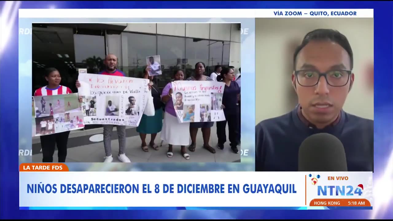 Periodista Jeff Sanguña sobre desaparición de cuatro adolescentes en Guayaquil