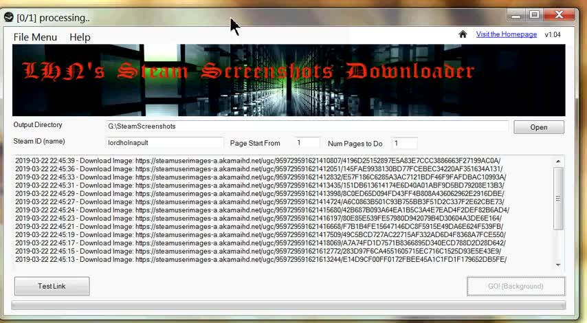 LHN's Steam Screenshots Downloader (Free)