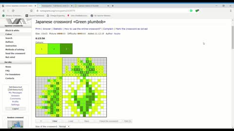 Nonograms - Green plumbob