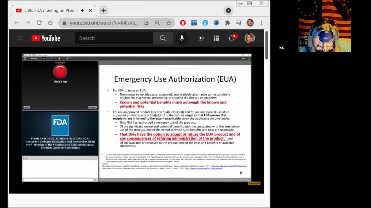 Good Fight ForEvermore - FDA public comments on 5-11 Emergency Use Authorization and the vote