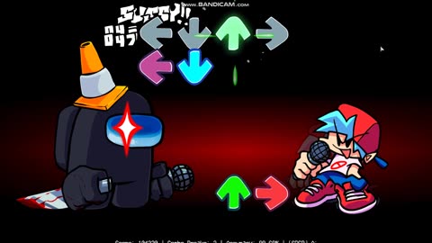 FNF Vs Impostor Defeat but with V3 sprites