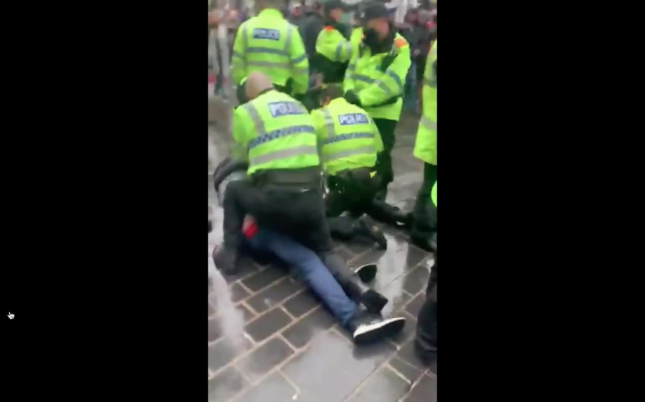 British Police attacking and assaulting and innocent Petitioner for FREEDOM
