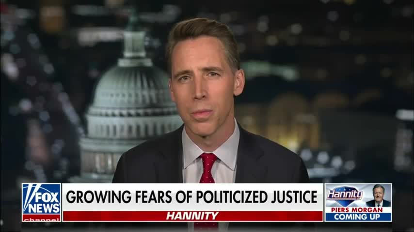 Senator Josh Hawley Talks Democrats’ Weaponized Criminal Justice System