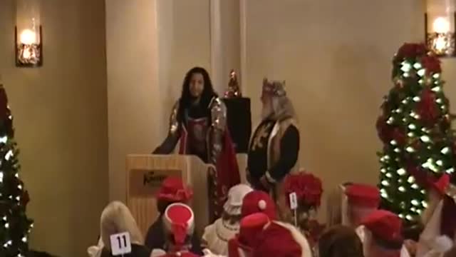 2010 Santa Luncheon - King and Red Knight