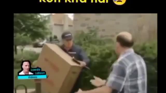 Delivery boy Can't stop laughing after watching this