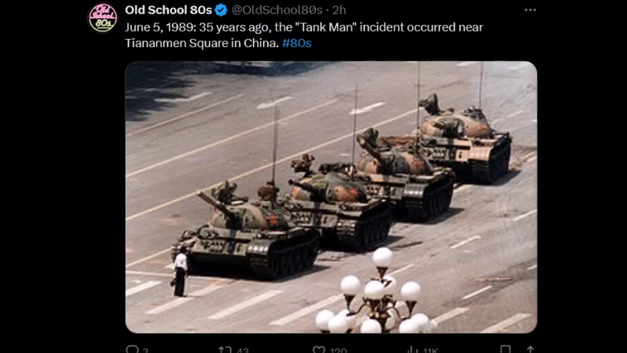 Tank Man 35 years ago today