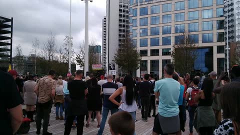 Charlotte Wright at Birmingham protest