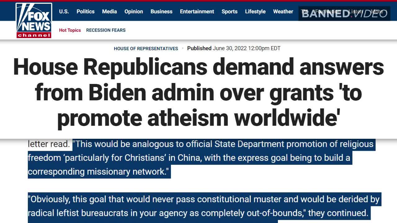 Biden Administration Pushes State-Run Religions