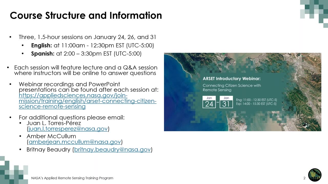 NASA ARSET_ Citizen Science at NASA with Land Applications,